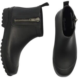 Madewell Women's Zip-Up Lugsole Rain Boot Waterproof Black Size 9‎ Ankle Booties